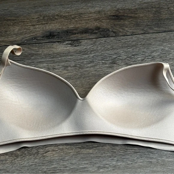 Soma Enbliss Wireless Comfort T Shirt Bra Pale Sand Beige Sz 34C - Picture 10 of 11